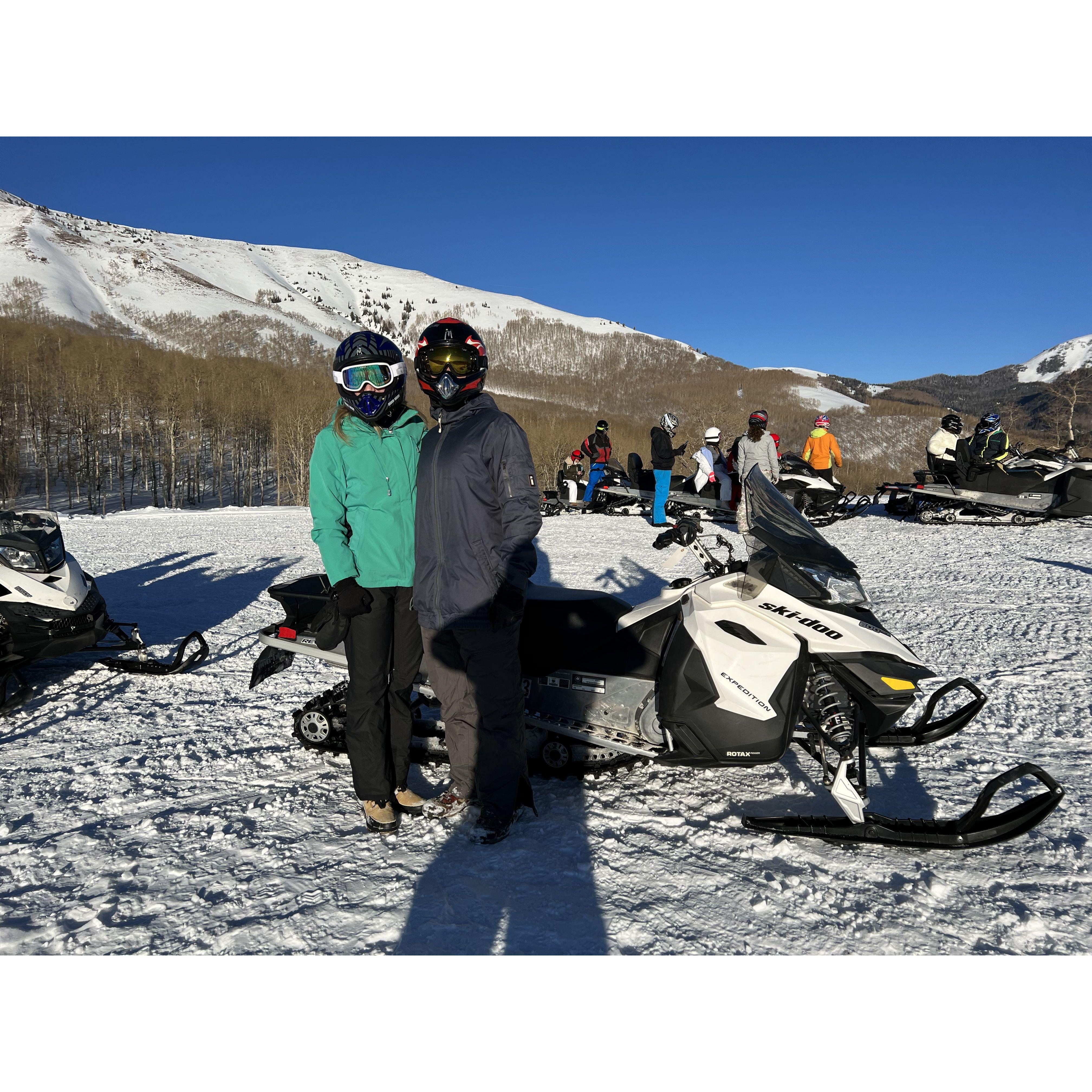 Day out snowmobiling