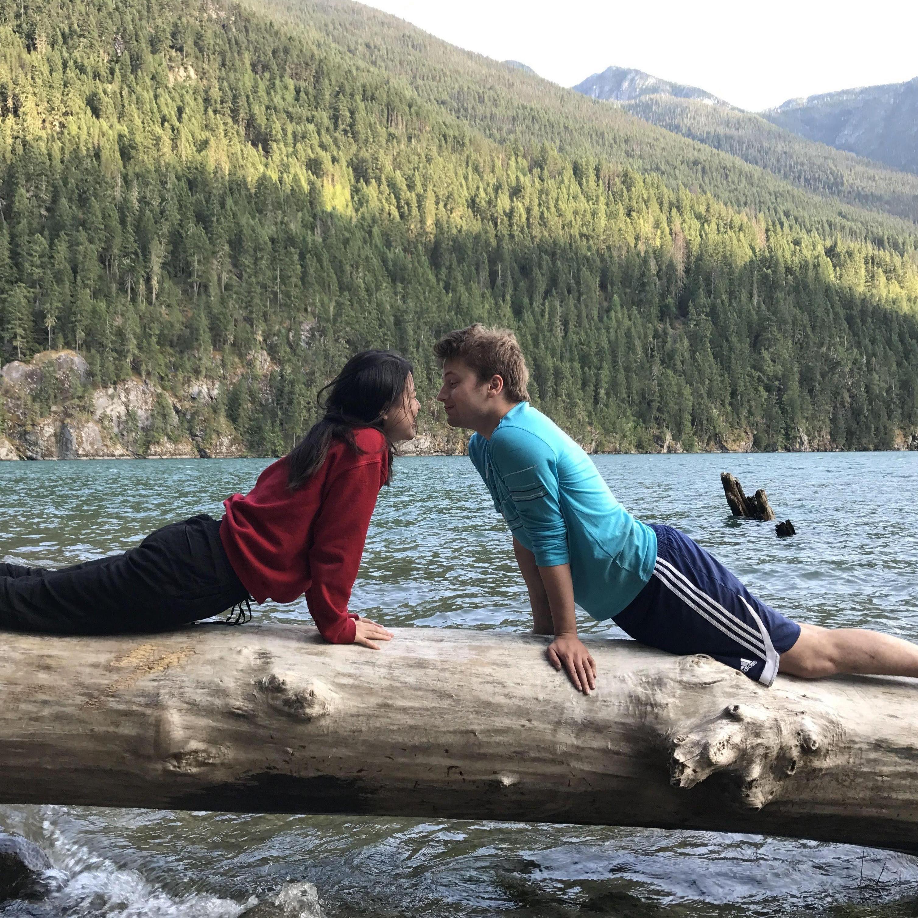 July 2017 (Nahatlach National Park): After graduating, we moved back to Vancouver, where we took our first trip together – camping in the BC interior