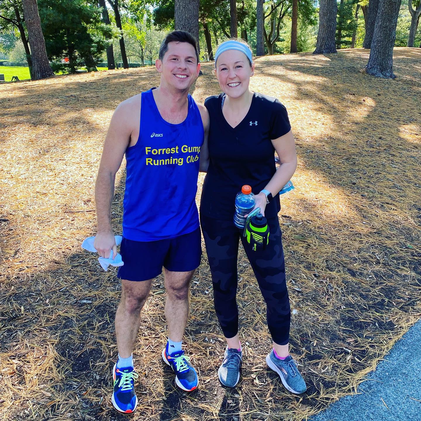 Our second marathon, Marine Corp Marathon (that they cancelled so we ran it by ourselves) in October, 2021!