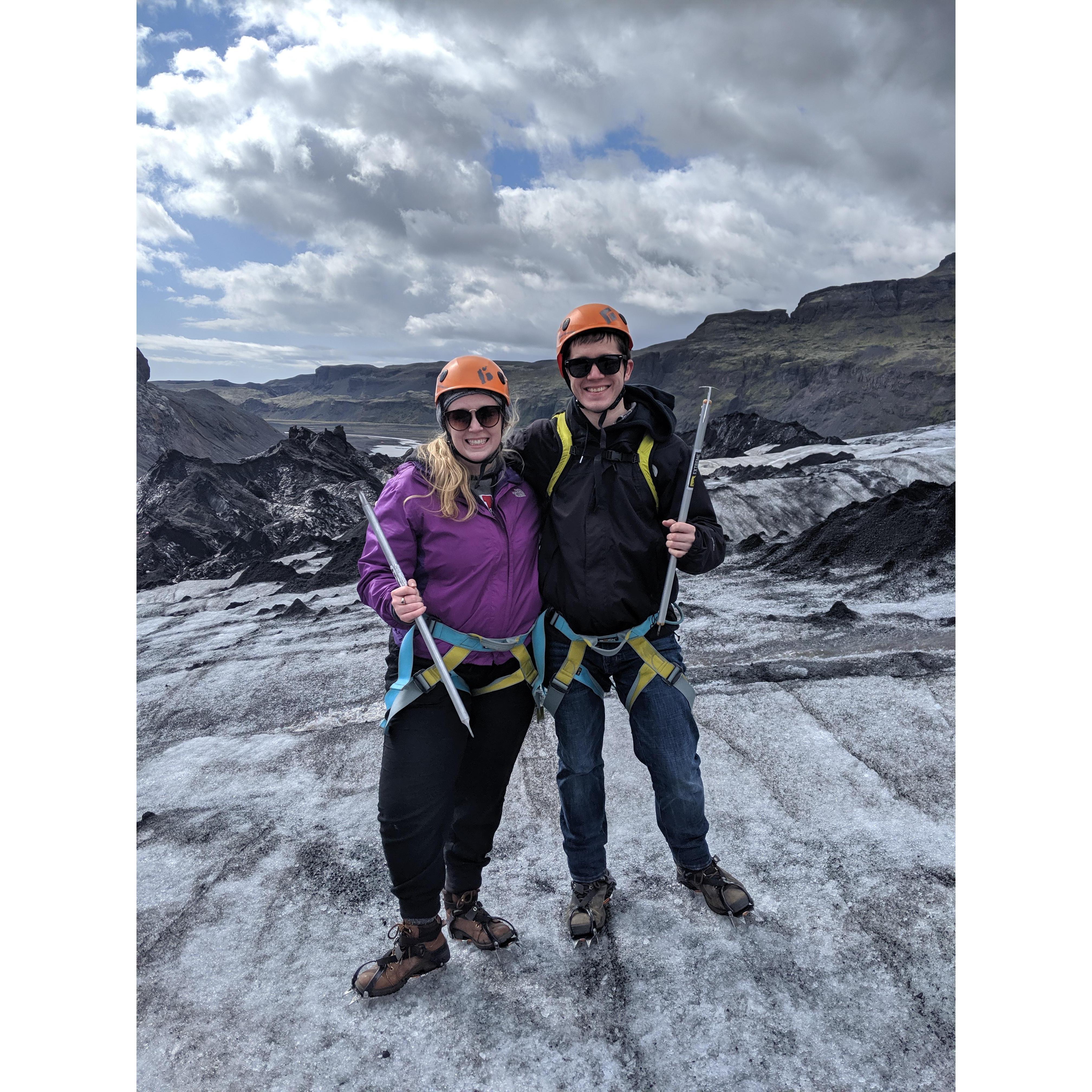 Scaling glaciers in Iceland!