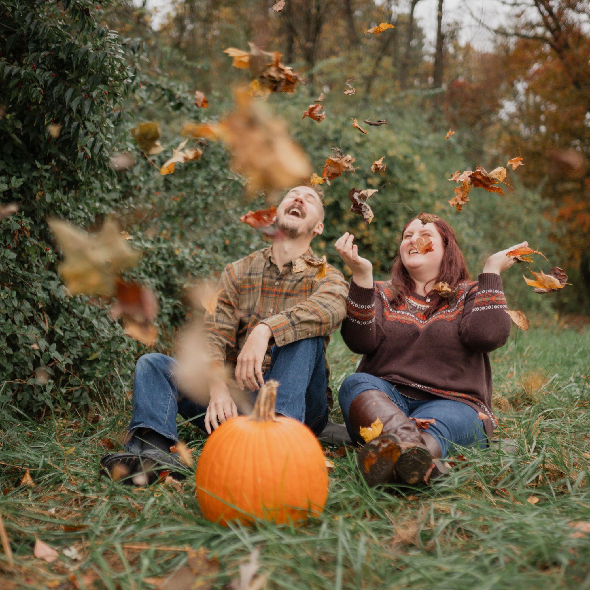 An additional engagement photo courtesy of Chris Collins Photography. Letting our playful side come out! 10-19-2025