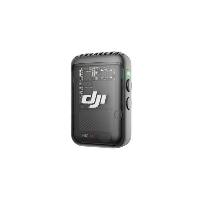 DJI Mic 2 Transmitter (Shadow Black), Wireless Microphone with Intelligent Noise Cancelling, 14-Hour Internal Recording, 6-Hour Battery, Magnetic Attachment, Bluetooth Microphone, YouTube, Vlogs
