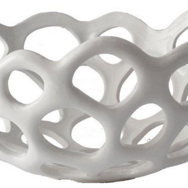 Perforated Porcelain Bowl, Small