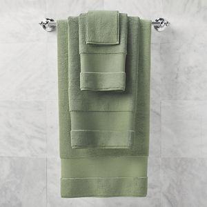 Frontgate Resort Collection Bath Towels: Six Piece Set - Green Clay