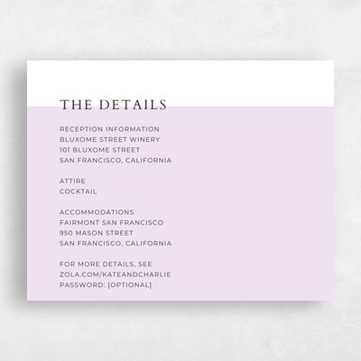 Lilac, Purple Wedding Enclosure - Morrison