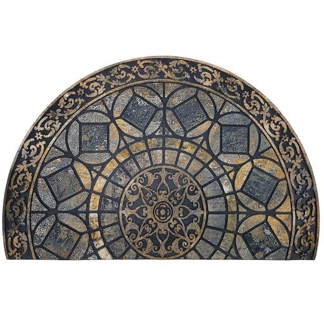 CHICHIC Entrance Door Mat Large 24 x 36 Inch Entry Way Doormat Front Door Rugs Outdoors Heavy Duty Welcome Mat Non Slip Rubber Back Low Profile for Garage, Patio, High Traffic Area, Gray