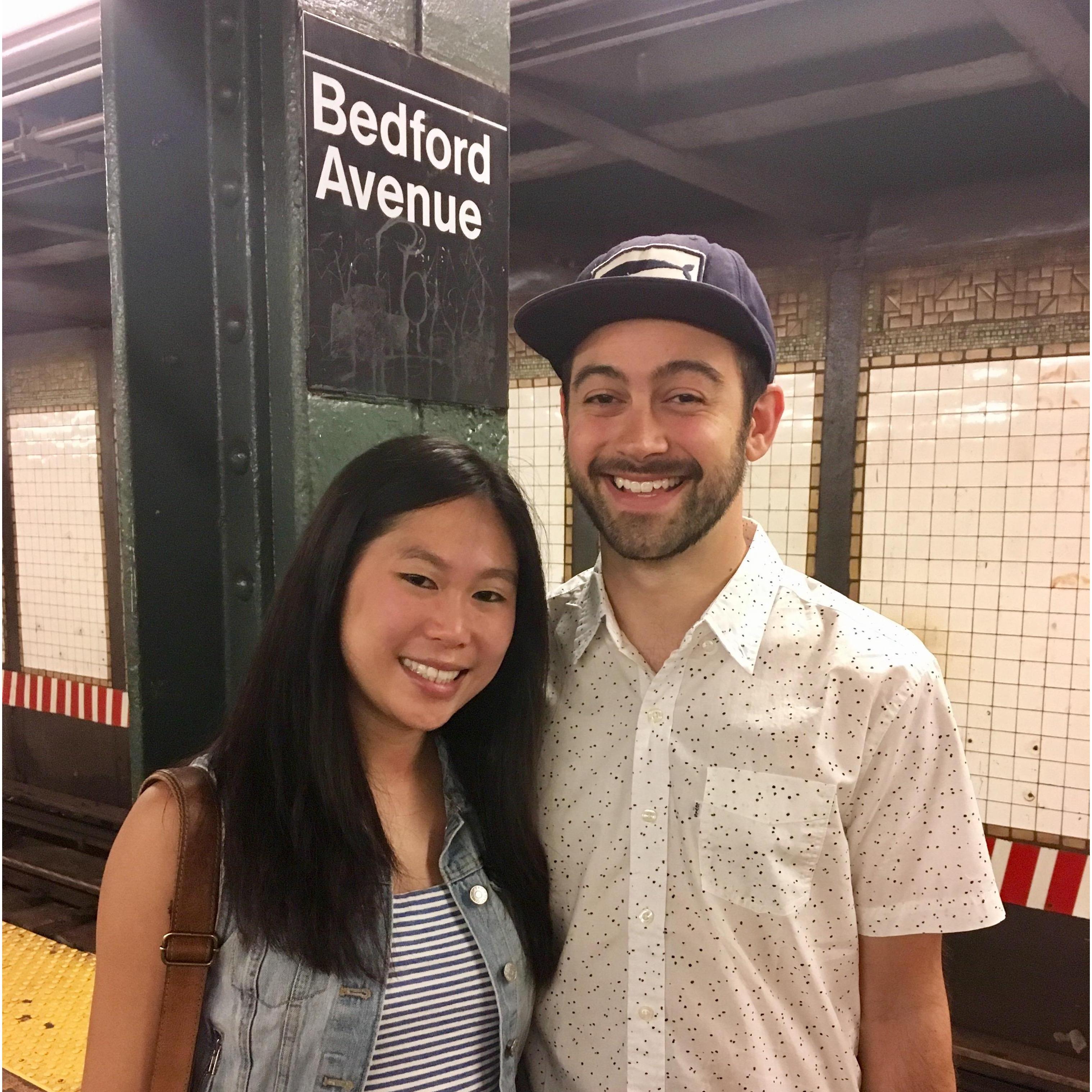 Hanging at our home subway stop