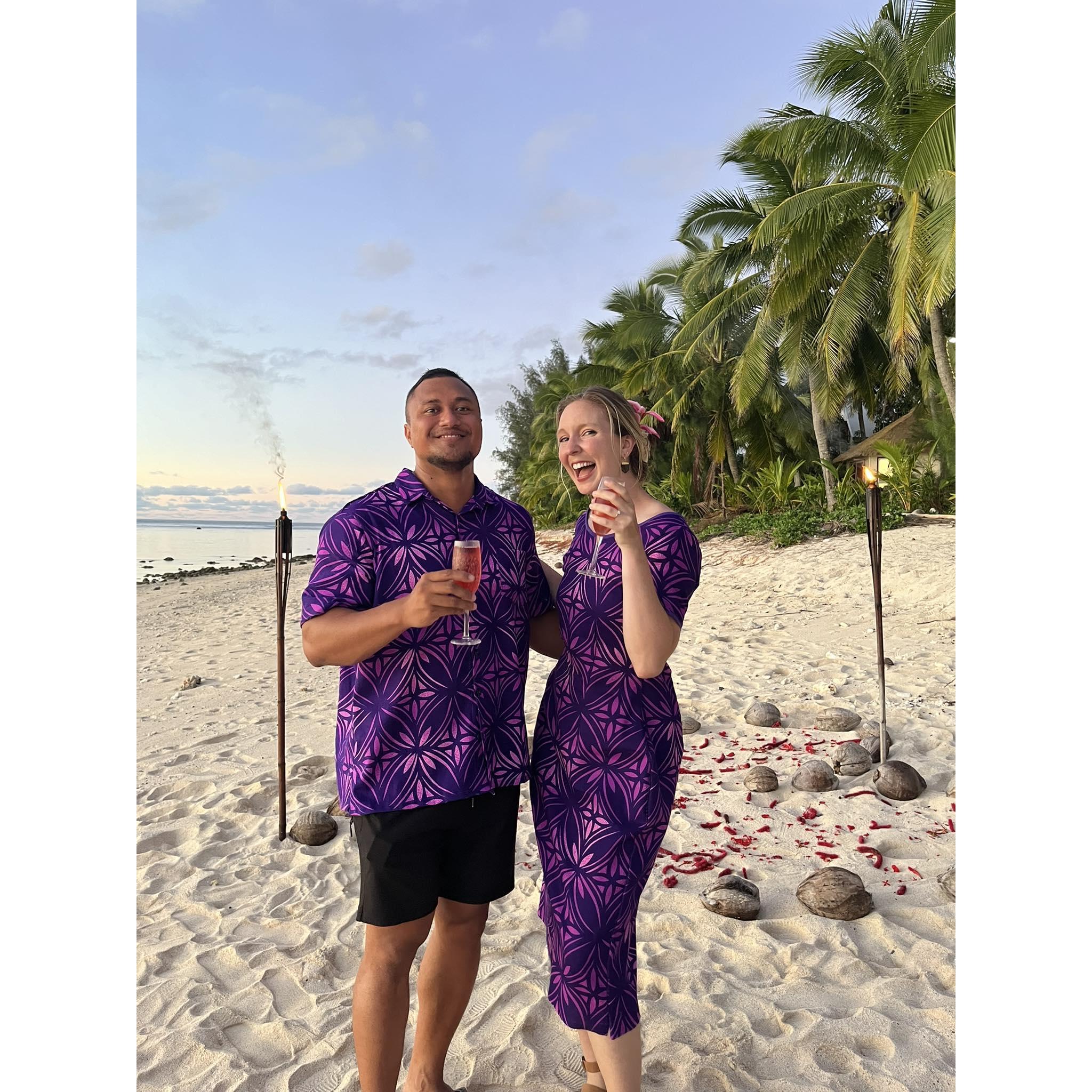 Minutes after our engagement - I was so surprised!