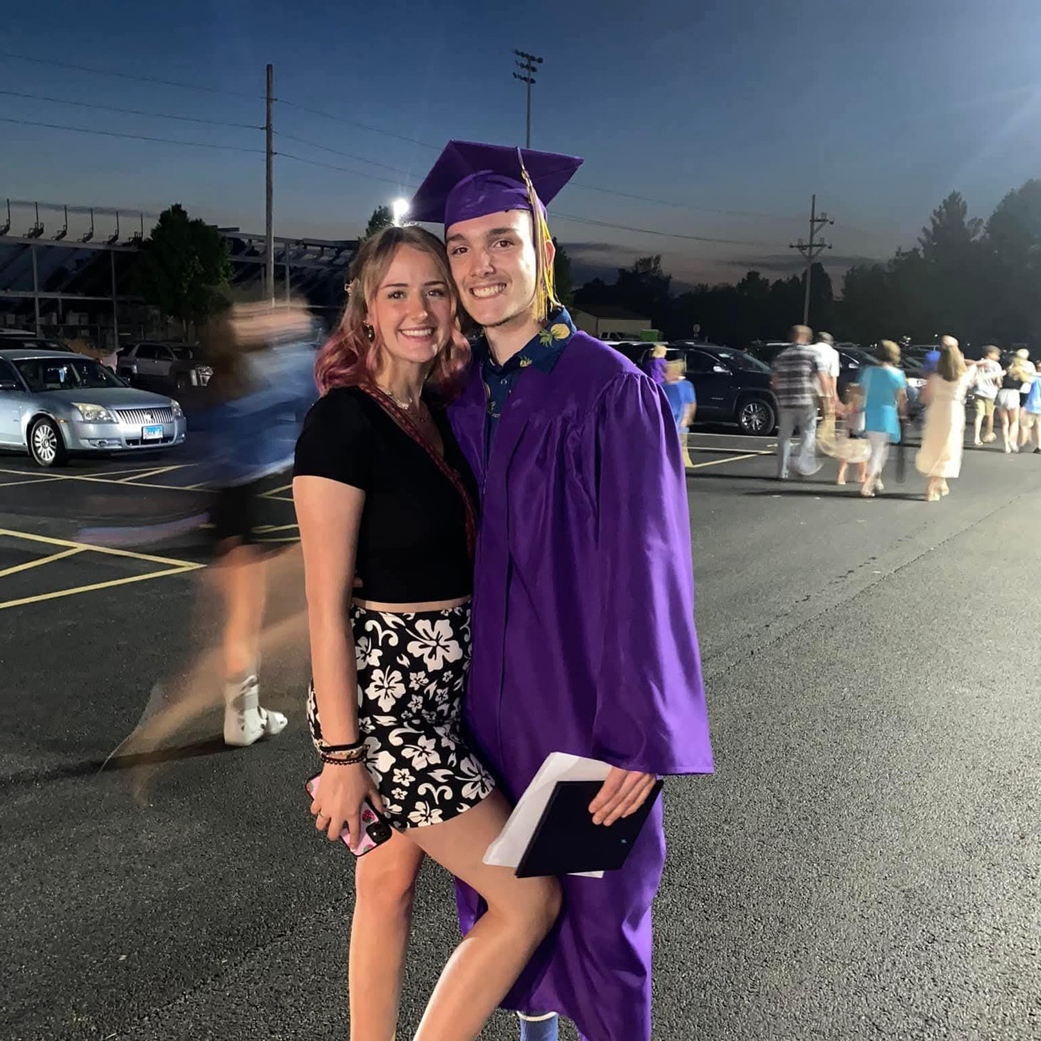 This picture captures us celebrating another huge family milestone: Braden’s high school graduation.