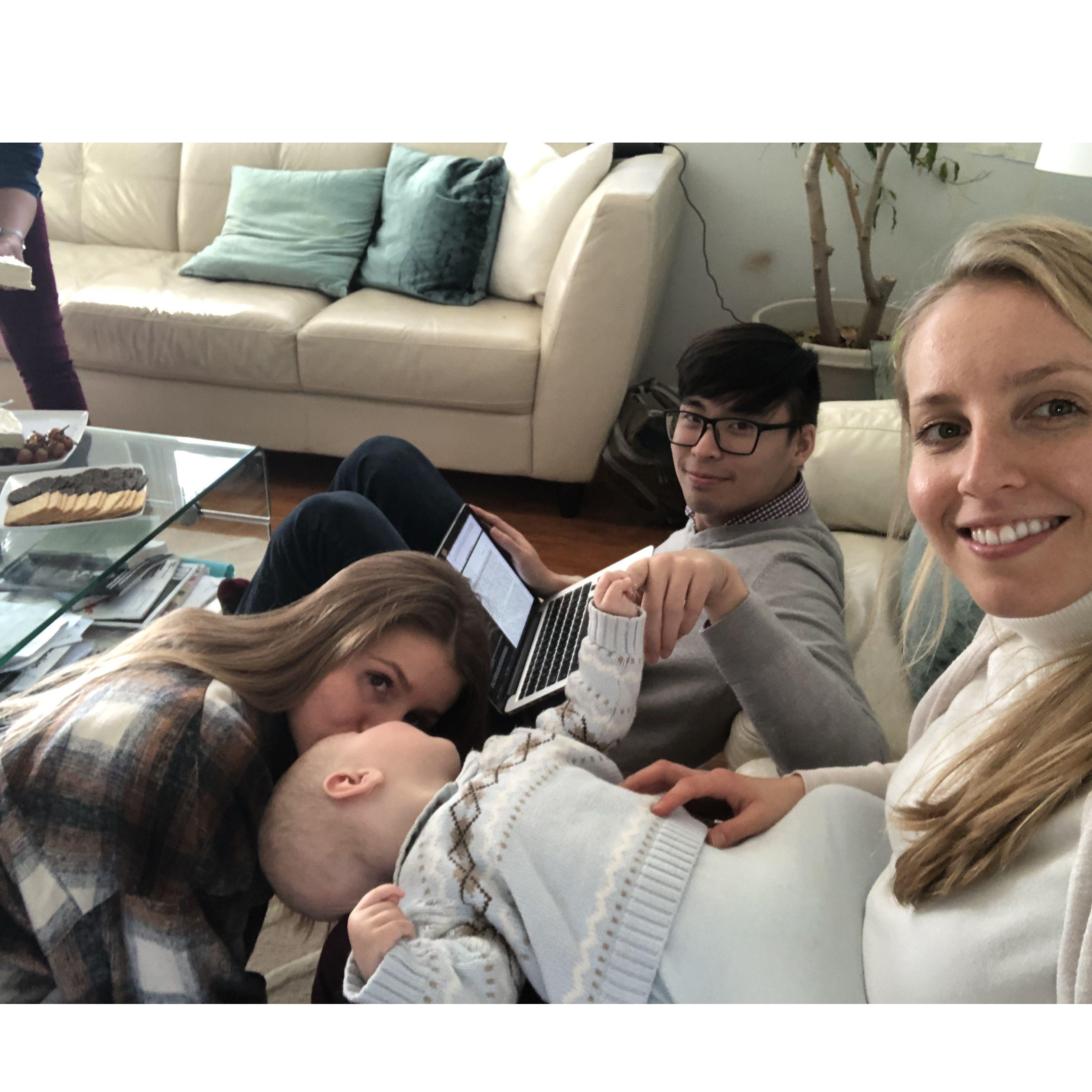 Soaking in all the kisses for nephew Theo :-) (Thanksgiving, 2021)
