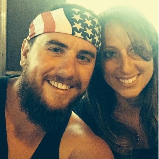 The early days... when he had a beard and she had bangs.