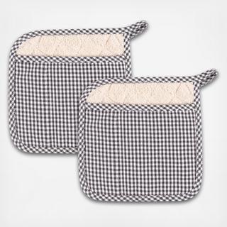 Christopher Kimball's Milk Street Gingham Potholder, Set of 2