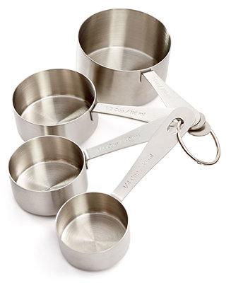 Martha Stewart Collection Stainless Steel Measuring Cups, Created for Macy's