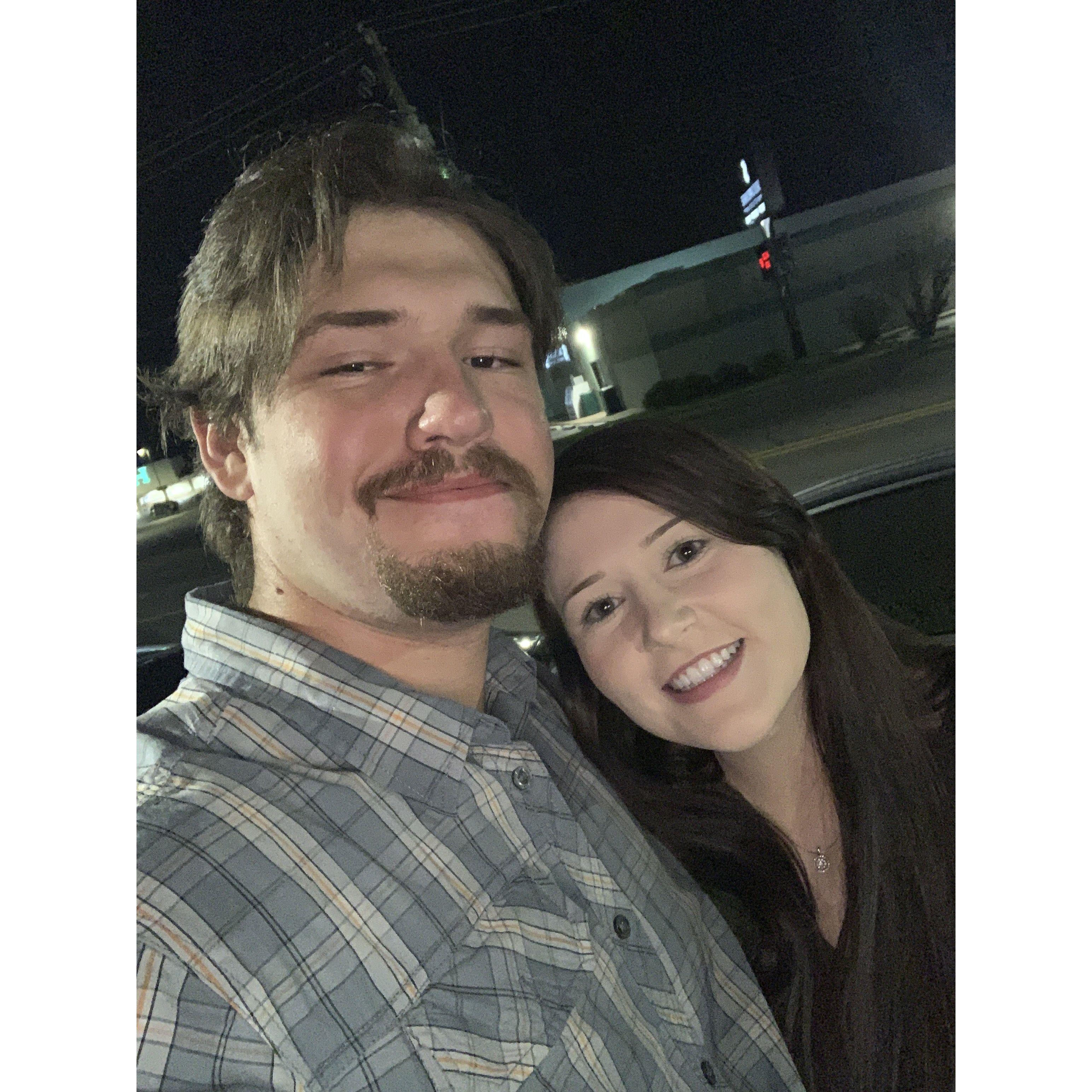 Our first date! Blaine asked me to be his girlfriend the same night! <3