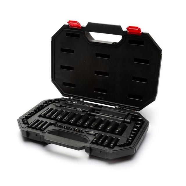 3/8 in. Drive 100-Position Universal SAE and Metric Mechanics Tool Set (60-Piece)