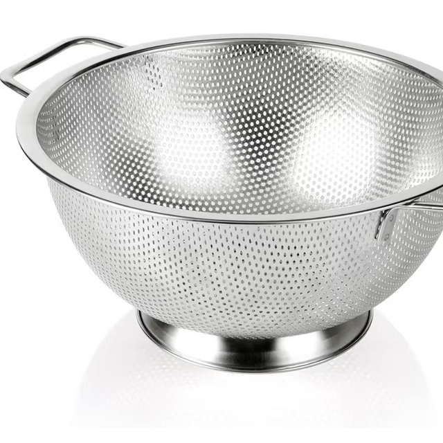 Stainless Steel 5-Quart, Strainer for Kitchen Food