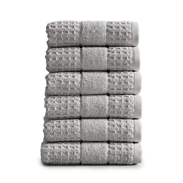 DecorRack 4 Large Kitchen Towels, 100% Cotton, 15 x 25 inches, Absorbent  Dish Drying Cloth, Perfect for Kitchen, Solid Color Hand Towels, Gray (4