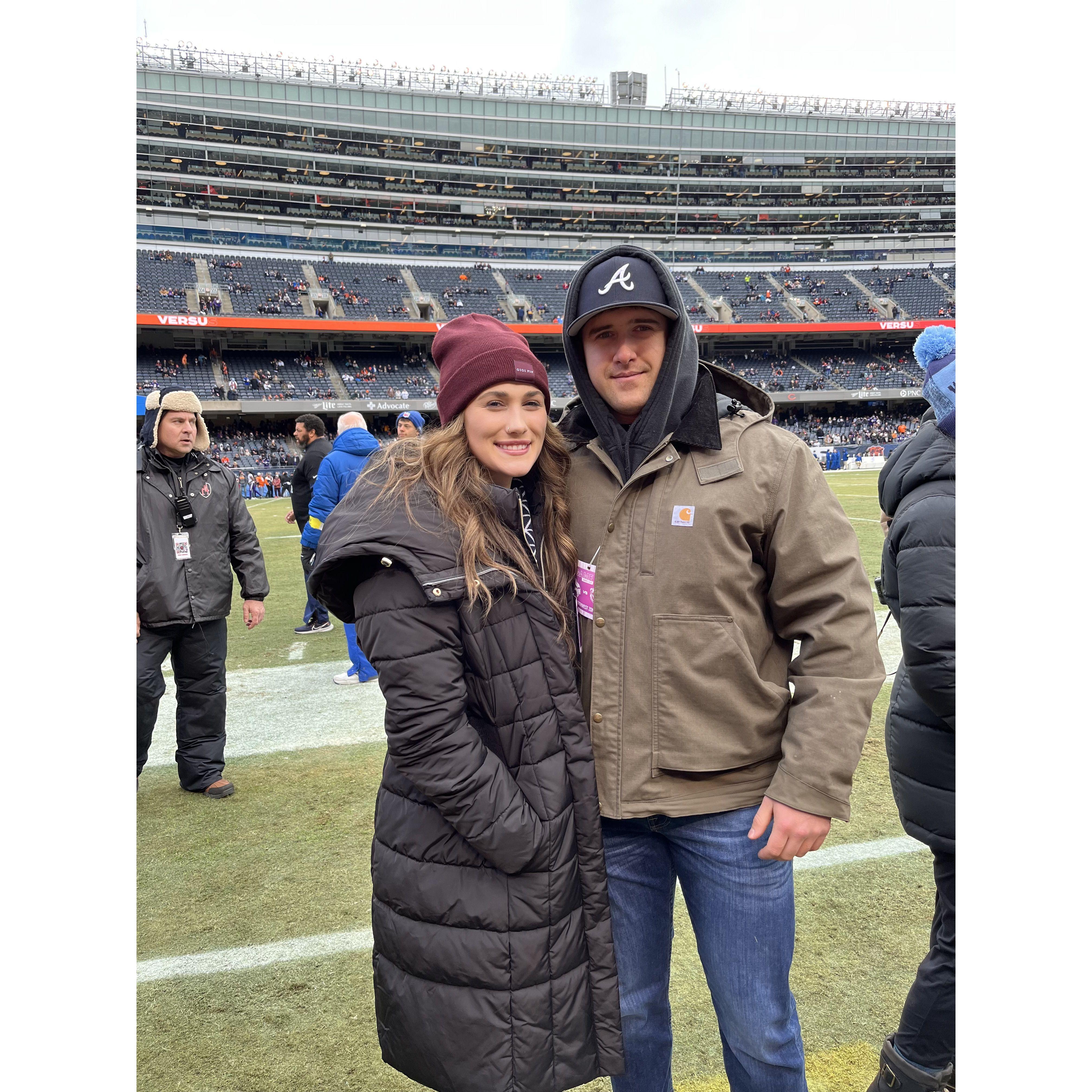 Our first Chicago Bears game