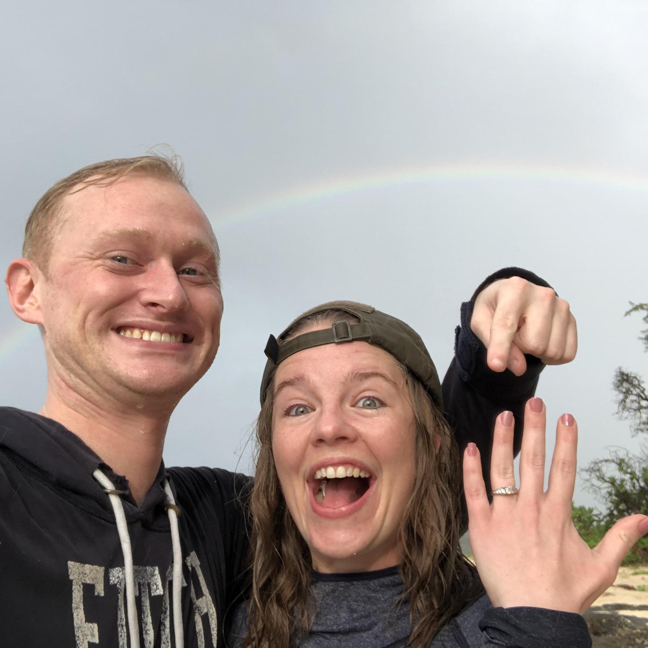 Our second Hawaii rainbow, this time to bless our engagement!