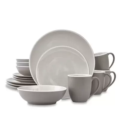 Noritake® ColorTrio 16-Piece Coupe Dinnerware Set in Clay