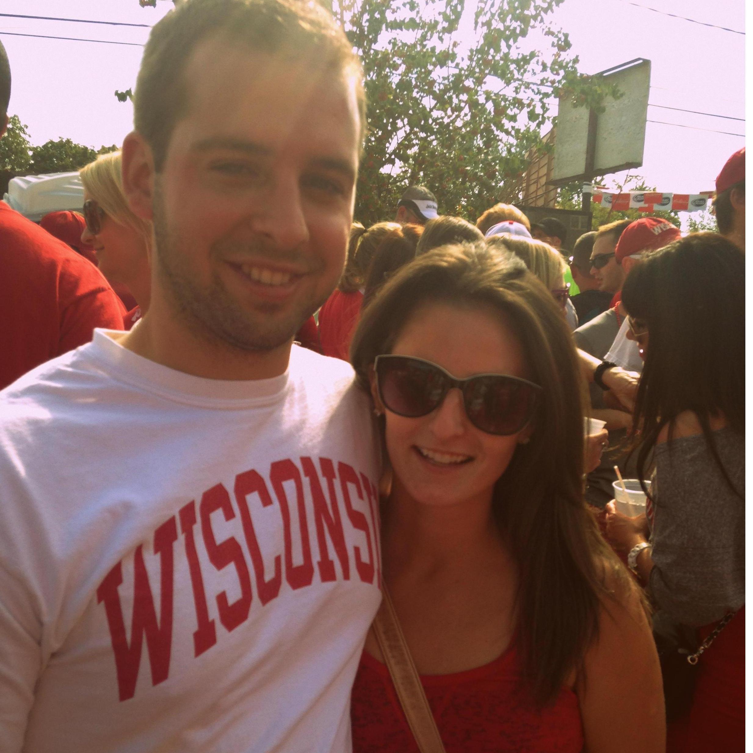 Our second date at the badger game! 
2014