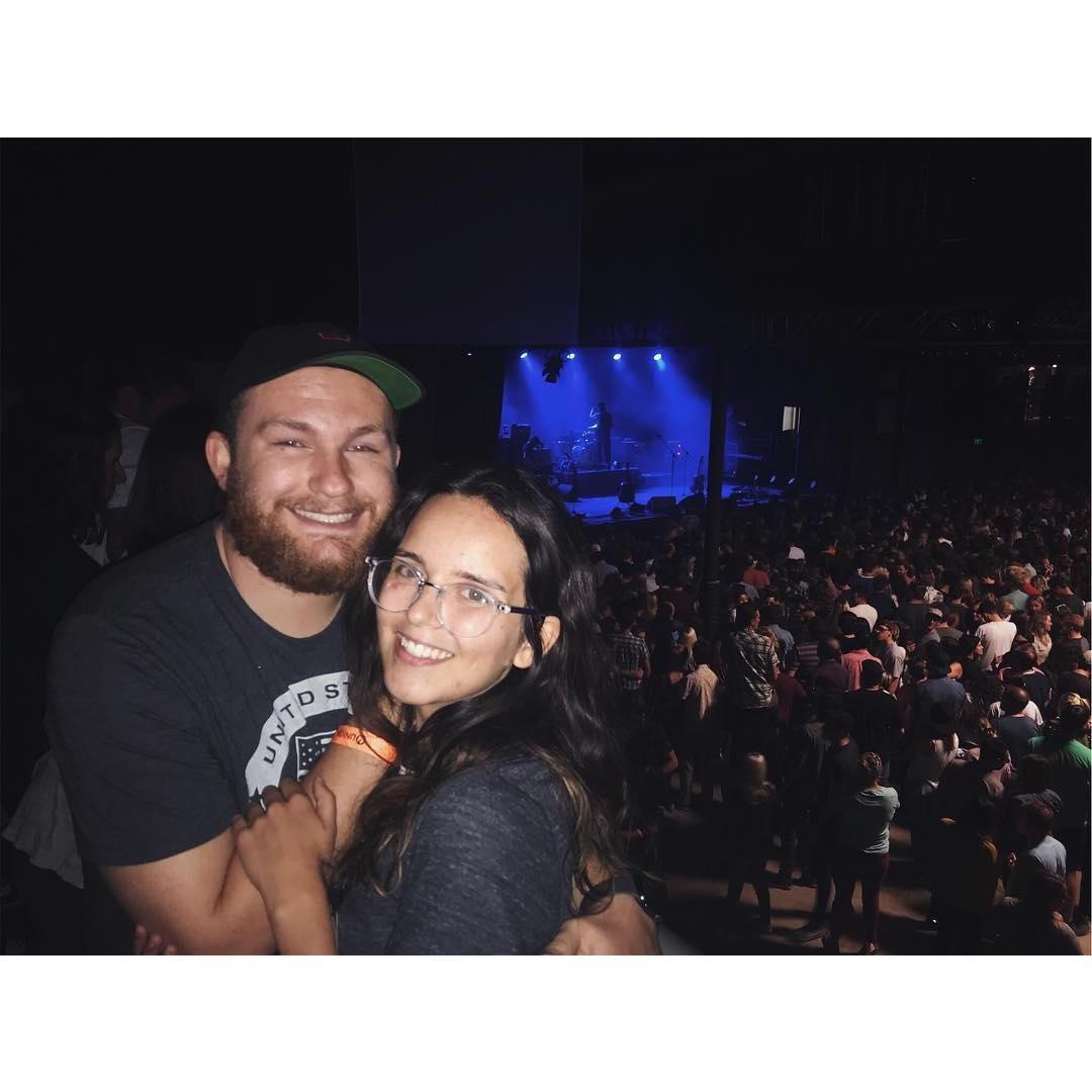 Our very first picture together at the Head and the Heart Concert!