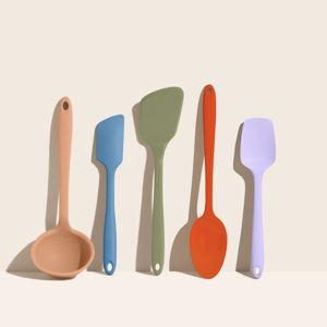 5 Piece Cooking Utensils Set | Mediterranean Colorway