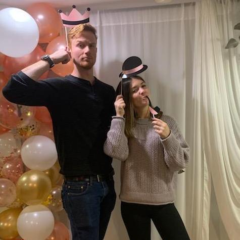 Having fun at Sara's birthday!