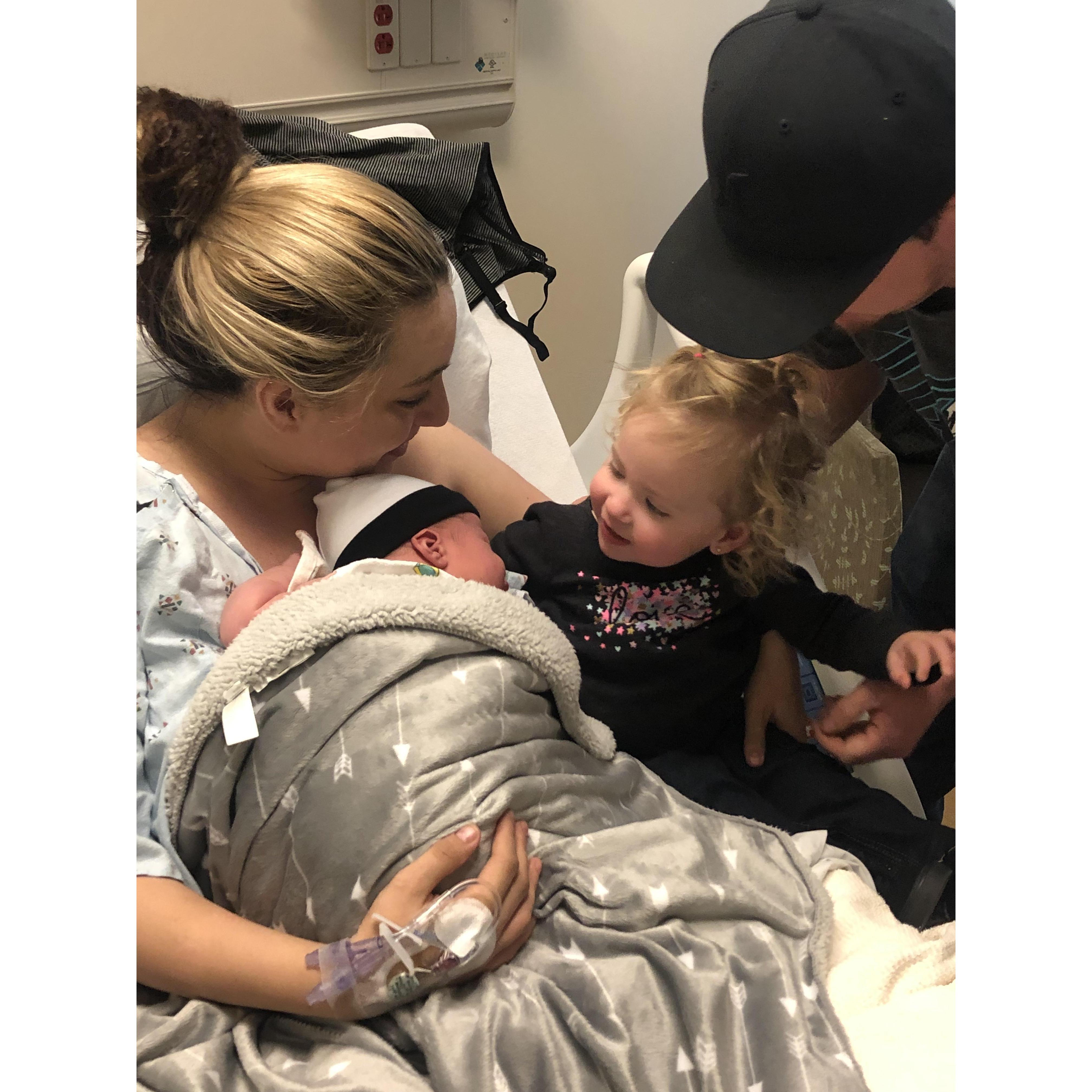 Alana, James, and Sawyer welcomed Baby Jay into their family in November of 2018!