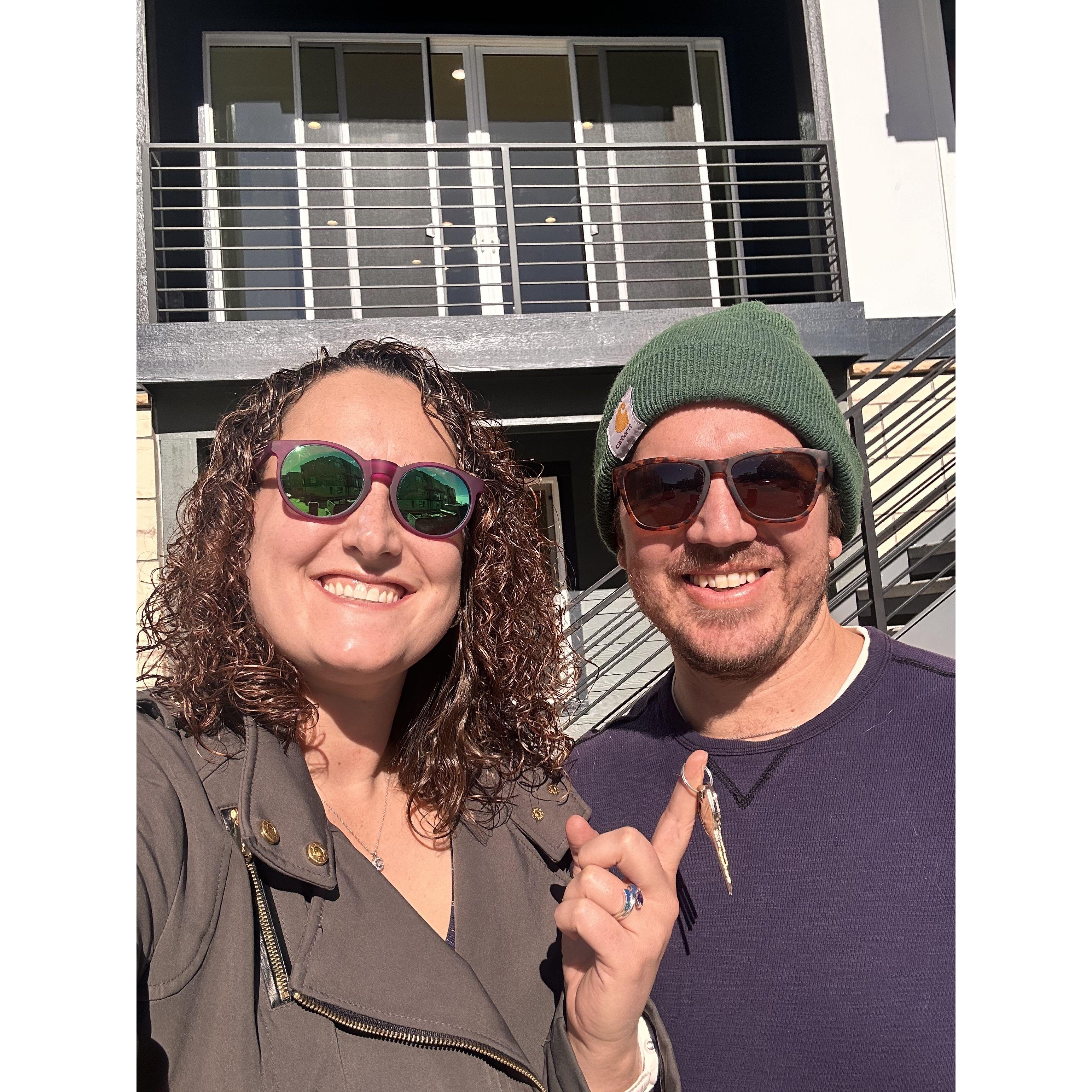 We have the keys to our house!