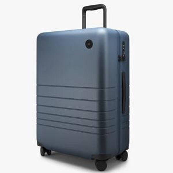 Monos Check-In Medium Luggage - Ocean Blue