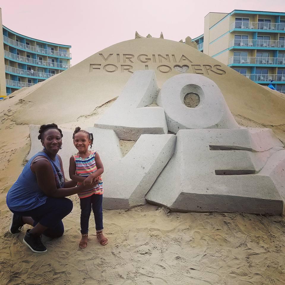 Laighla and Brandi hanging out in VA Beach!