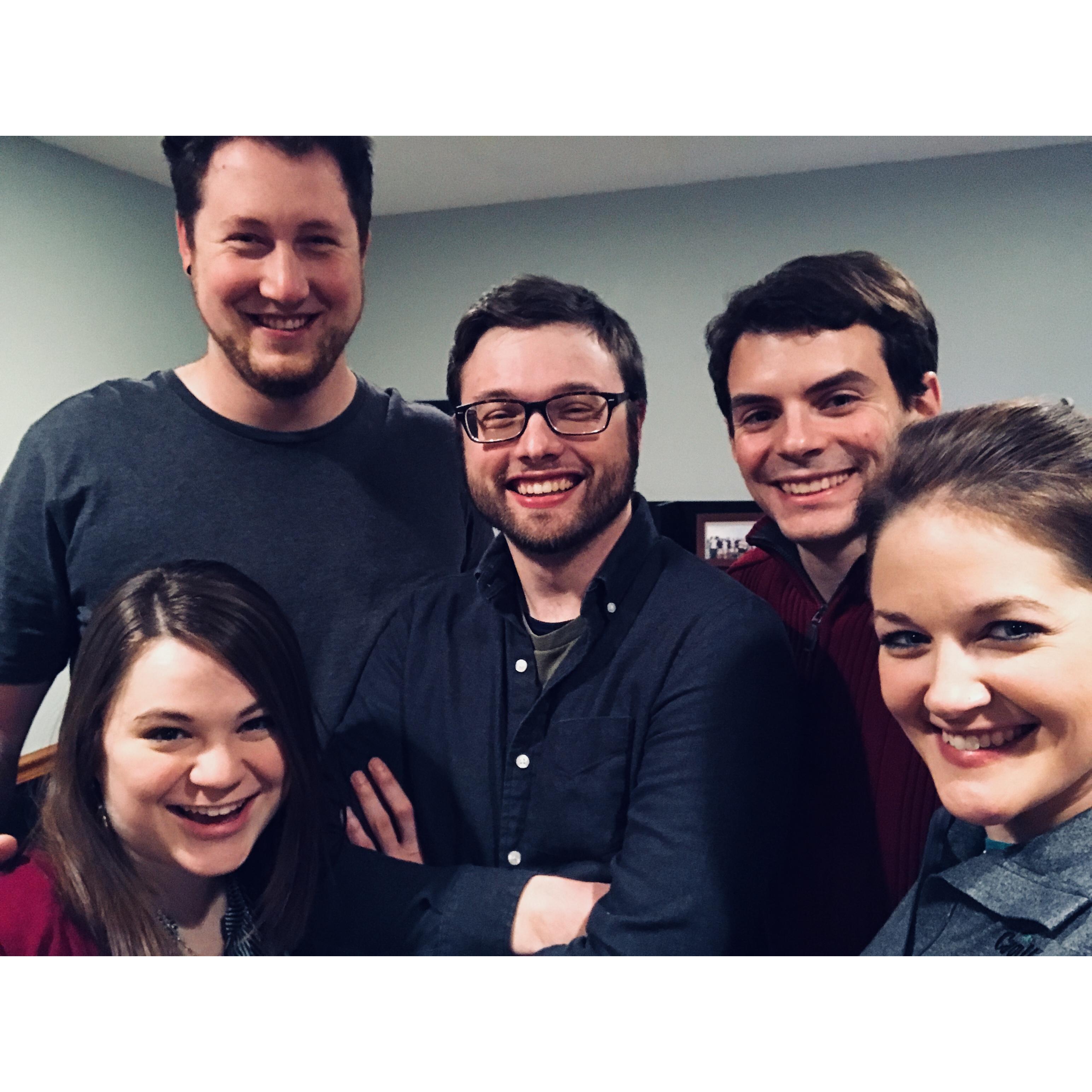 January 2018 - White Bear Lake, Minnesota - Game night with the Jensens