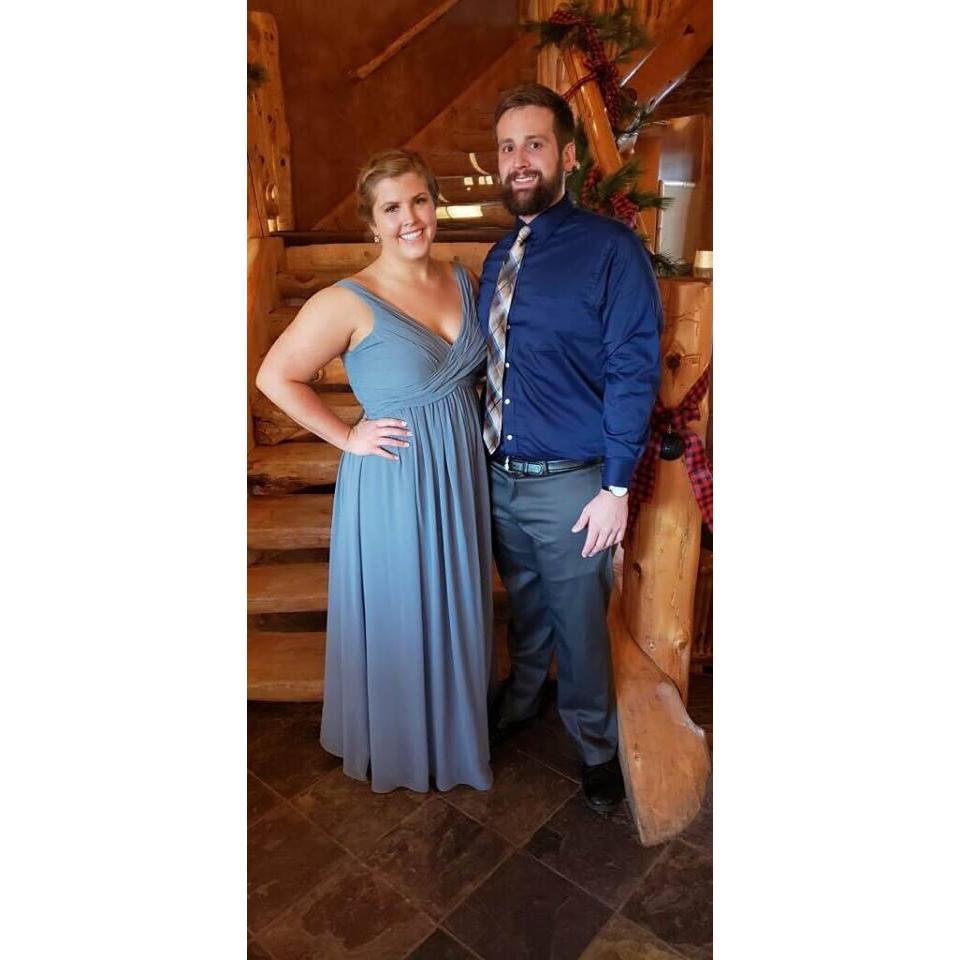 Cassie was a bridesmaid in a friend's wedding in Cross Lake, MN