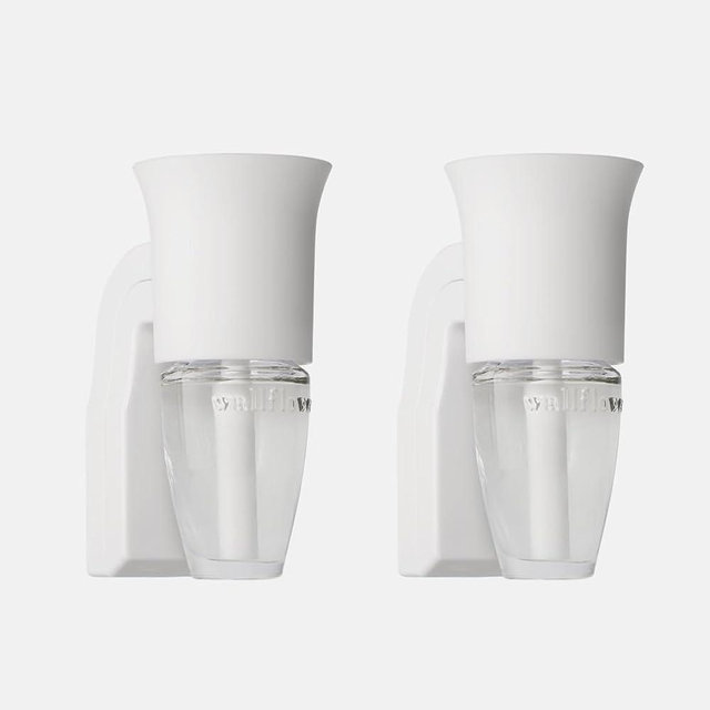 Bath & Body Works Wallflowers Fragrance Plug, White Flare Design, Plug-in Air Freshener Device for Bedrooms, Bathrooms & Living Spaces - 2 Pack