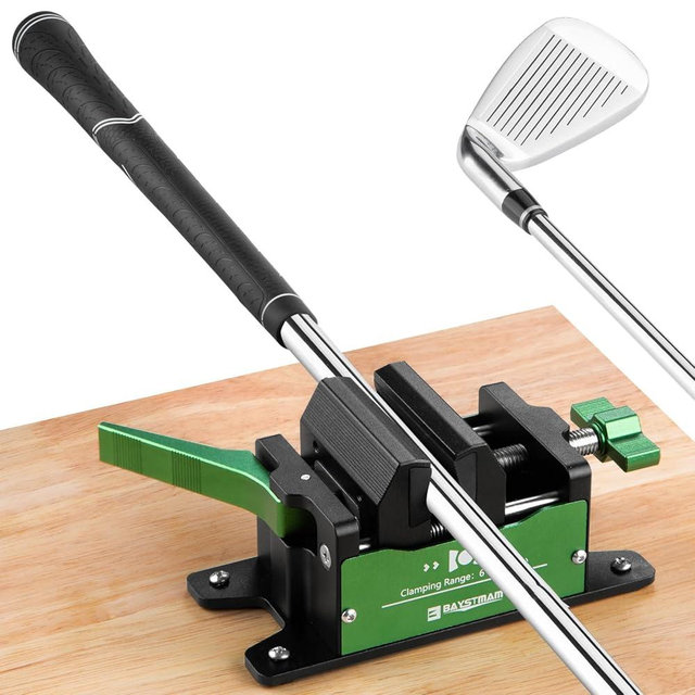 BAYSTMAM Golf Club Regripping Kit Aluminum Vise Clamp Quick Release Golf Shaft Vice Clamp Home Vise Clamp Golf Grip Removal Tool