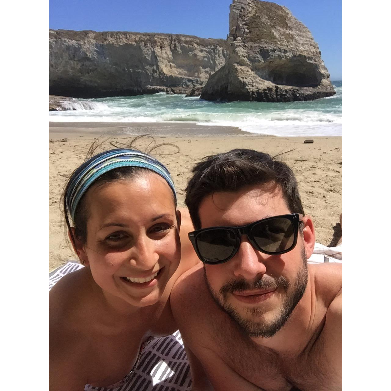 Our first Bay area excursion, Shark Fin Cove- 2016