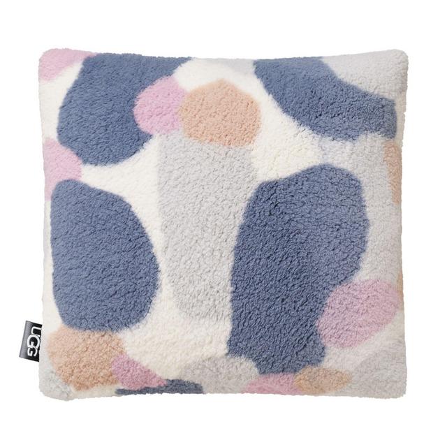 UGG® Rock Pool Faux Fur Square Throw Pillow in Verbena