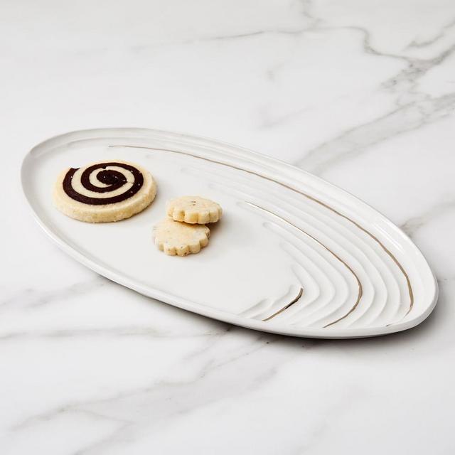 Honeycomb Studio, Tidal Platter, White
