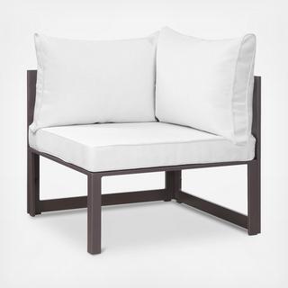 Fortuna Corner Outdoor Patio Armchair
