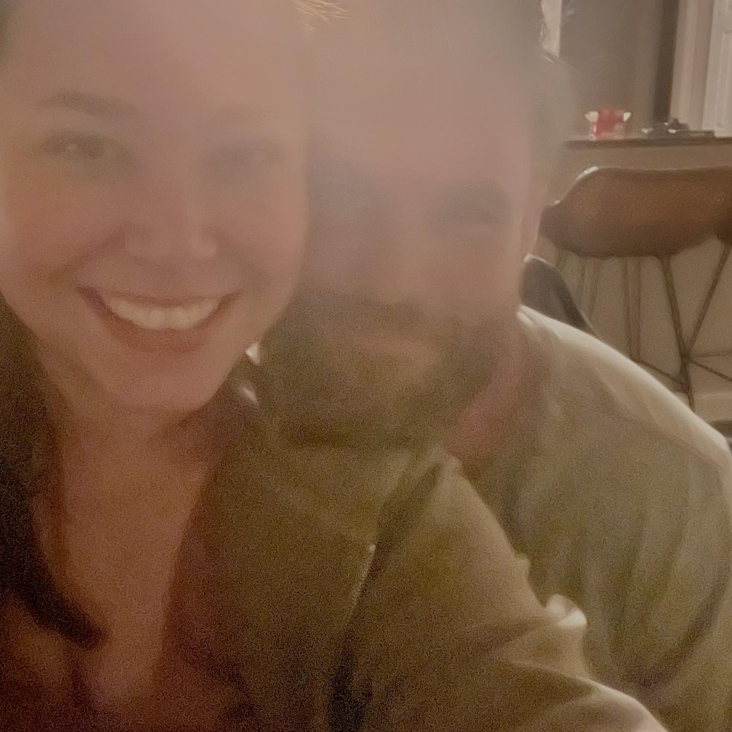 Claire was sick and tried to cancel one of their dates early on. Rich wasn’t having it and showed up with soup and Nyquil. Here’s the sniffly couple enjoying the sick day {date}