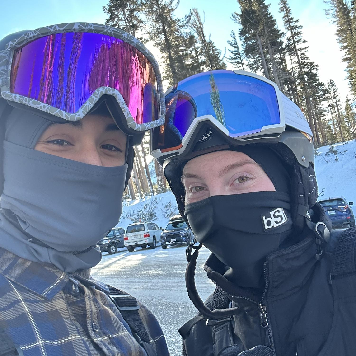 Tay’s first time snowboarding!