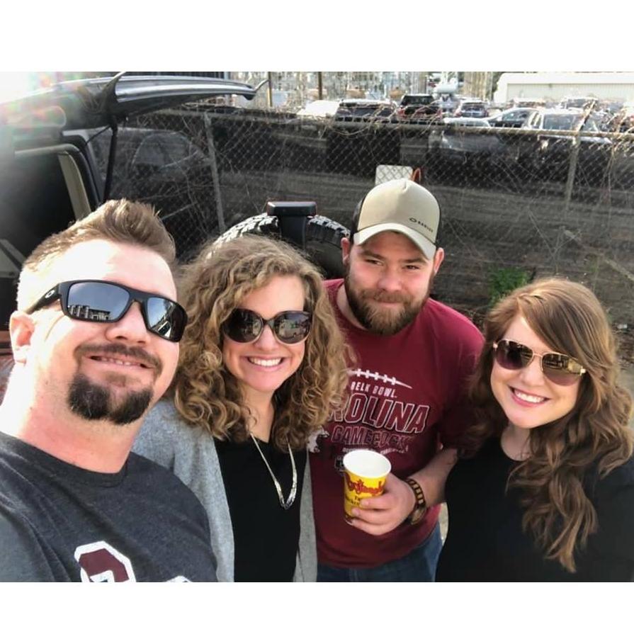 Mike's first college tailgating experience with Matt and Candace!