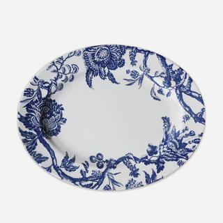 Arcadia Blue Rimmed Oval Platter