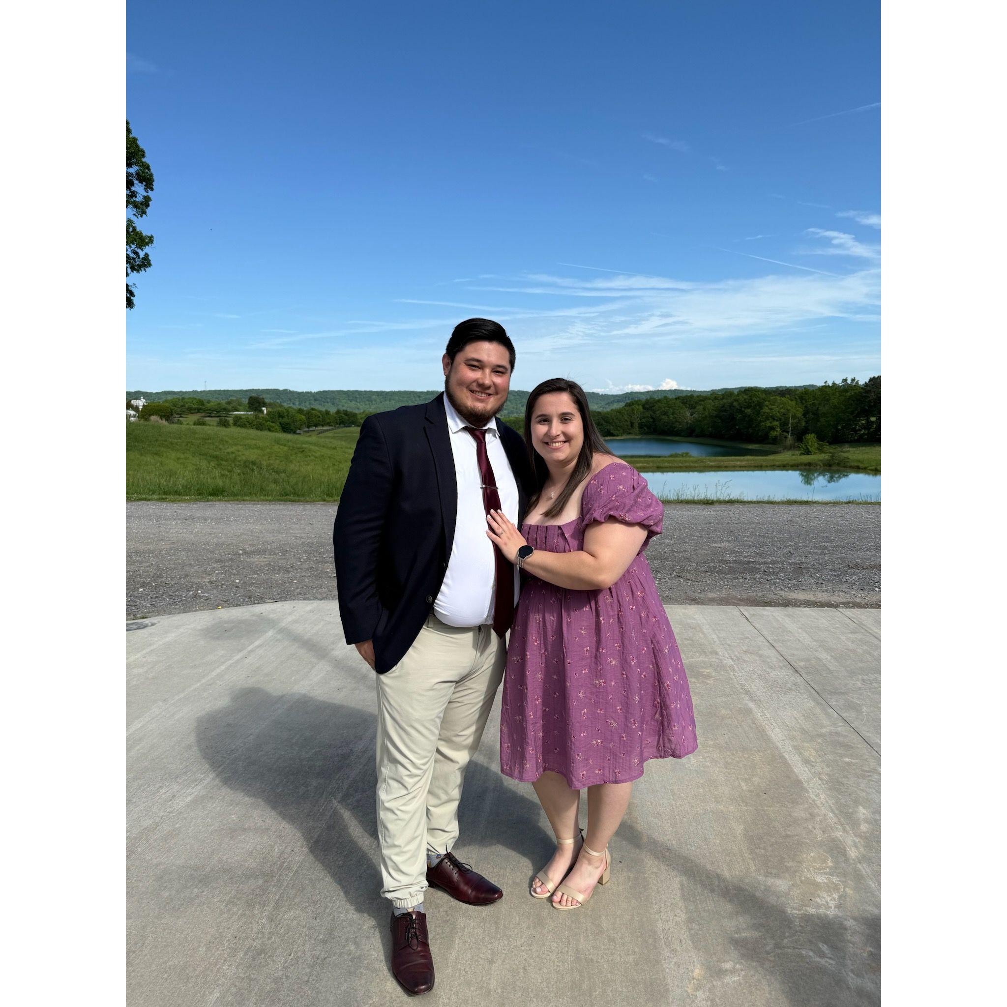 At a friends wedding.