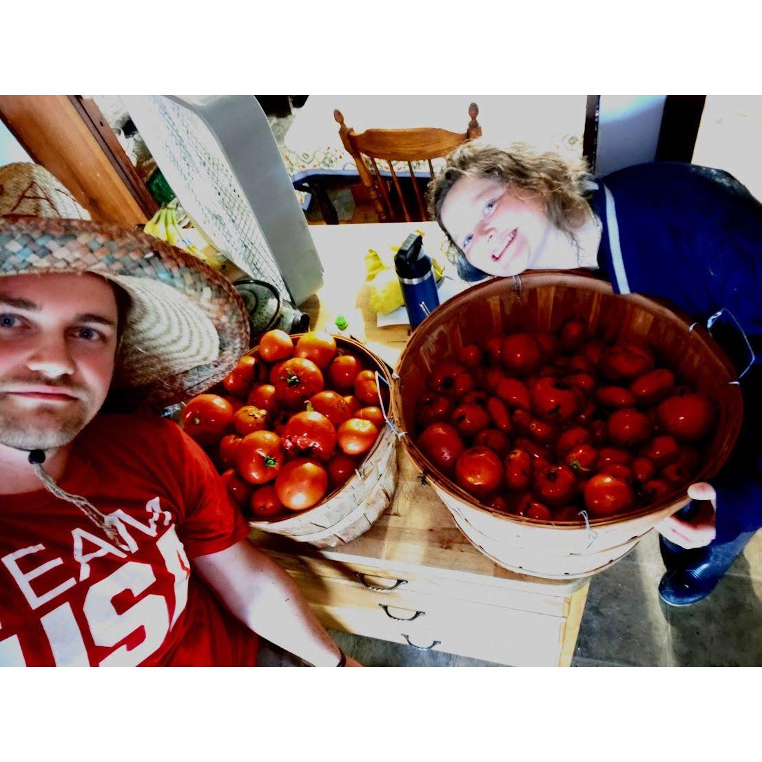 09/11/2022
Gabriel and Maddie harvesting tomatoes for homemade pasta sauce