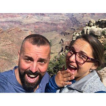 Grand Canyon. Kass was actually scared the ENTIRE time. (She's scared of heights)