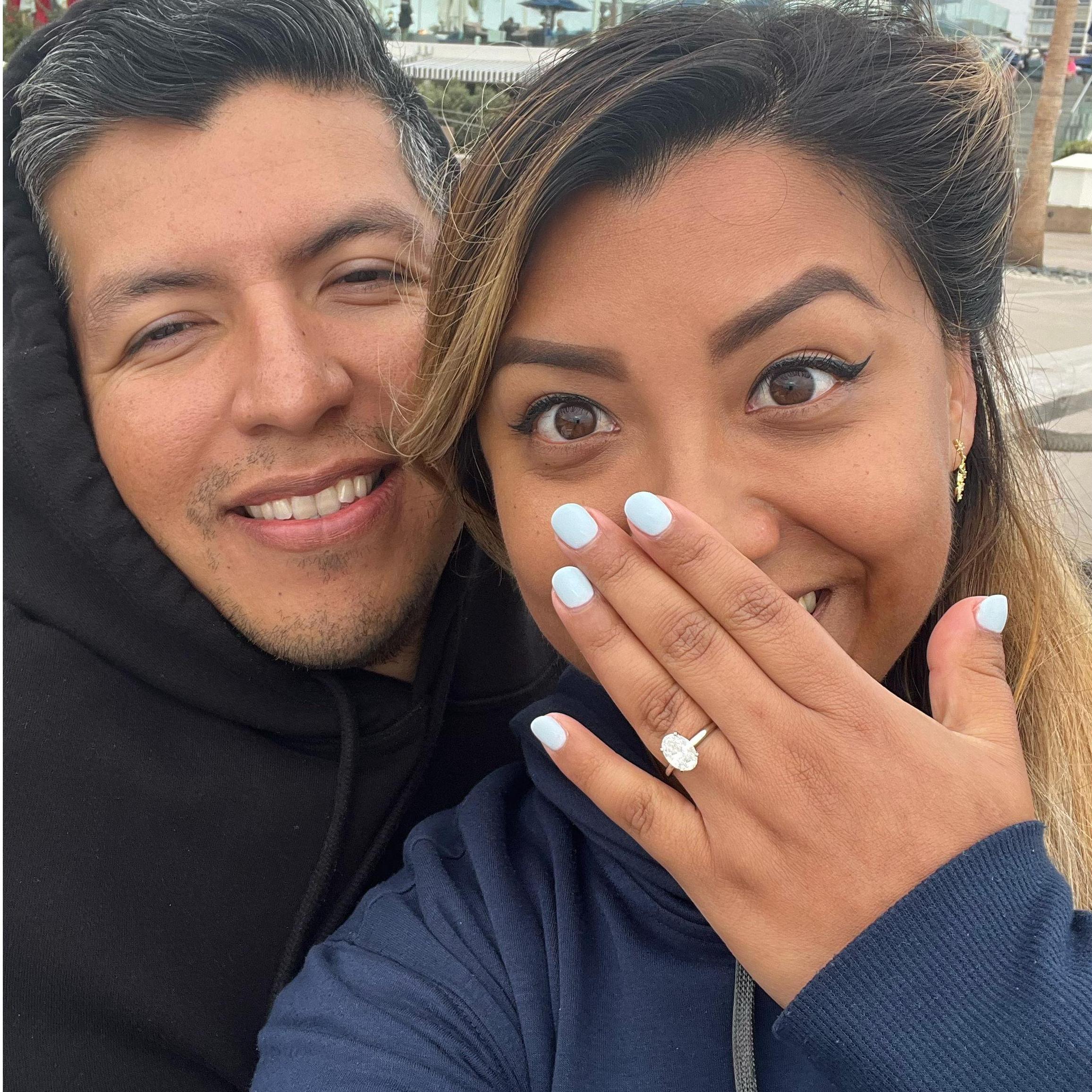 San Diego on the day of proposal