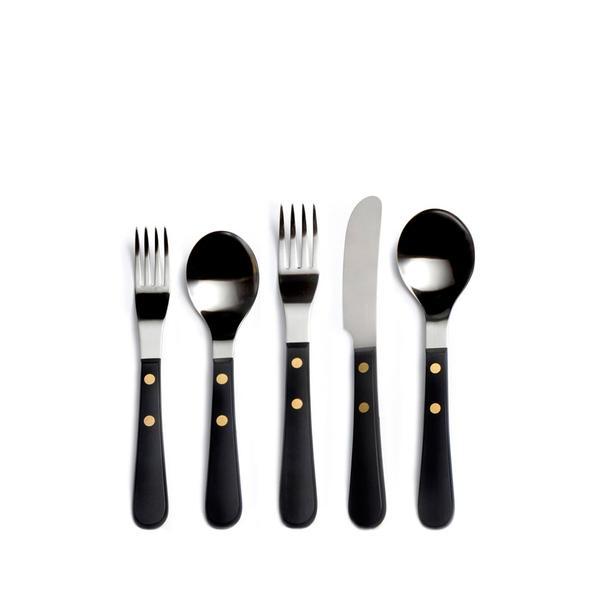 Provençal Black Handle Flatware (5 piece setting)