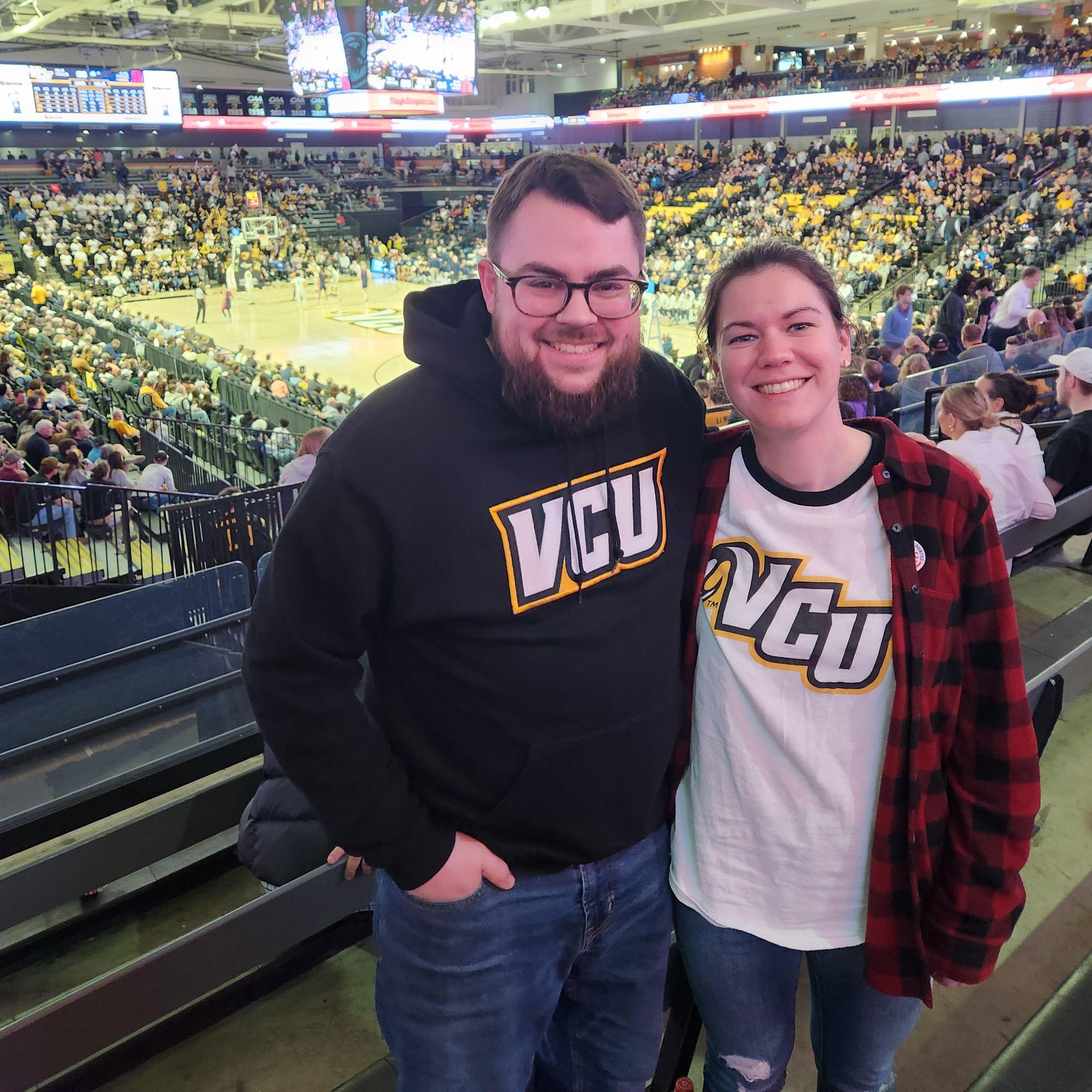 Cheering on Calvin's alma mater, the VCU Rams!